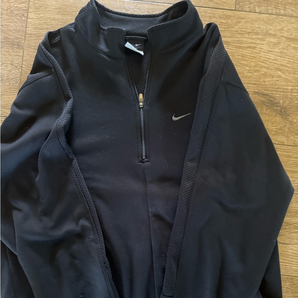 Nike men’s small dri-fit pullover, quarter zip , read details